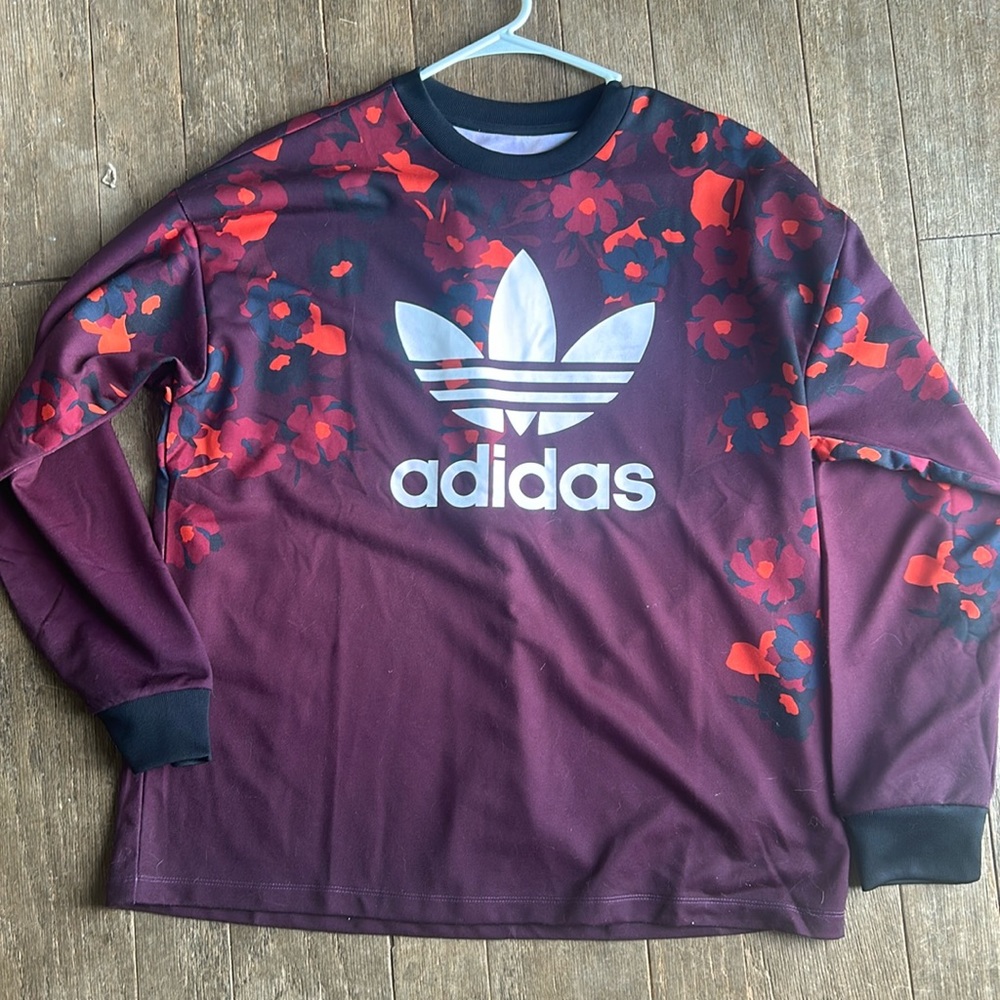 Floral adidas long sleeve